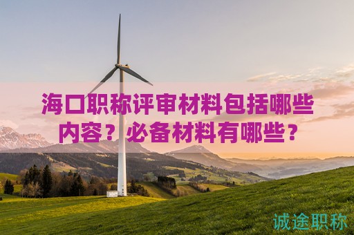 ?？诼毞Q評(píng)審材料包括哪些內(nèi)容？必備材料有哪些？