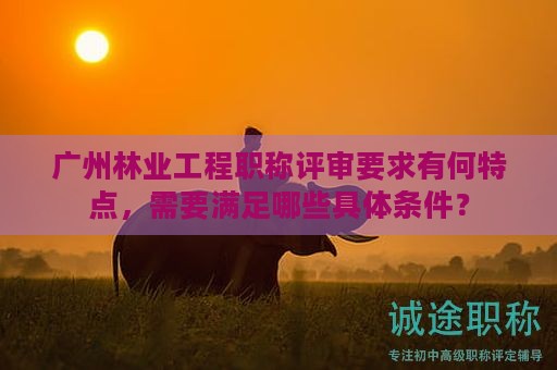 廣州林業(yè)工程職稱評(píng)審要求有何特點(diǎn)，需要滿足哪些具體條件？