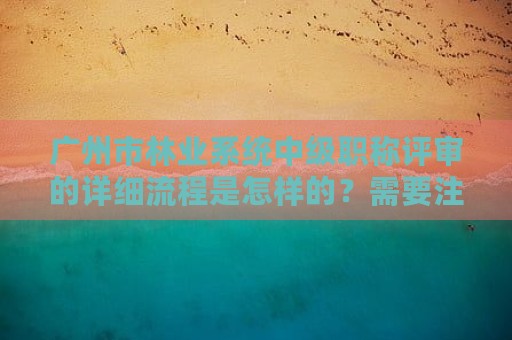 廣州市林業(yè)系統(tǒng)中級(jí)職稱(chēng)評(píng)審的詳細(xì)流程是怎樣的？需要注意什么？