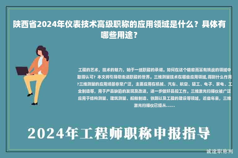 陜西省2024年儀表技術(shù)高級(jí)職稱的應(yīng)用領(lǐng)域是什么？具體有哪些用途？