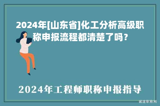 2024年[山東省]化工分析高級(jí)職稱申報(bào)流程都清楚了嗎？