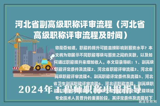 河北省副高級(jí)職稱評(píng)審流程（河北省高級(jí)職稱評(píng)審流程及時(shí)間）