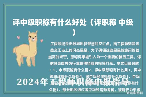 評(píng)中級(jí)職稱有什么好處（評(píng)職稱 中級(jí)）