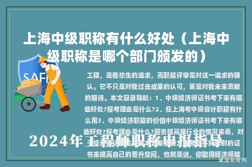 上海中級(jí)職稱(chēng)有什么好處（上海中級(jí)職稱(chēng)是哪個(gè)部門(mén)頒發(fā)的）