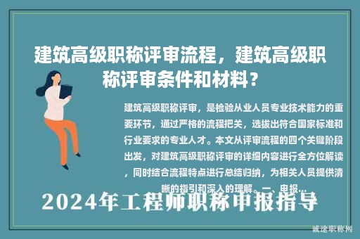 建筑高級職稱評審流程，建筑高級職稱評審條件和材料？