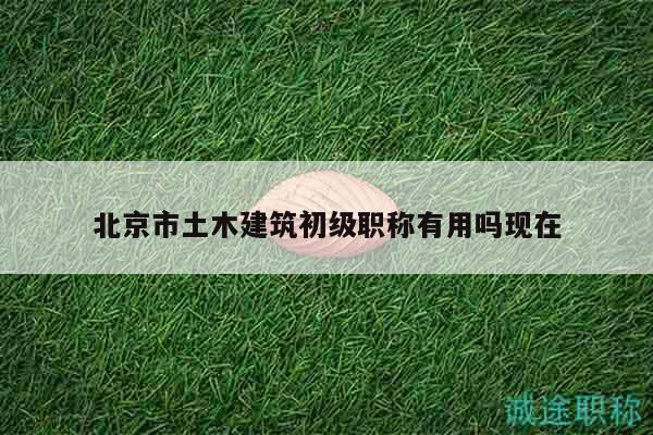 北京市土木建筑初級(jí)職稱(chēng)有用嗎現(xiàn)在