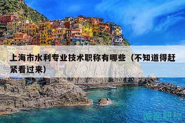 上海市水利專業(yè)技術職稱有哪些（不知道得趕緊看過來）