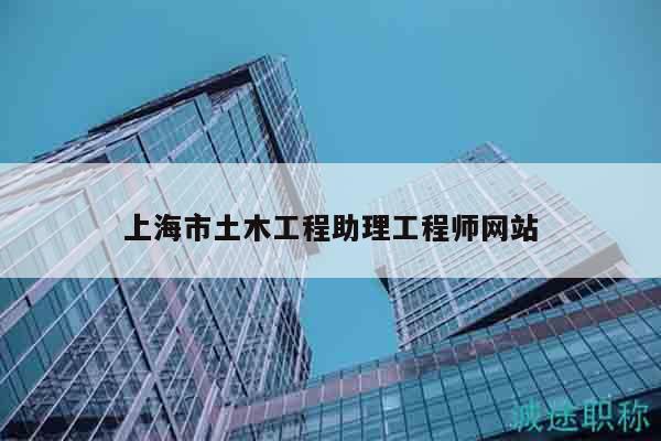 上海市土木工程助理工程師網(wǎng)站