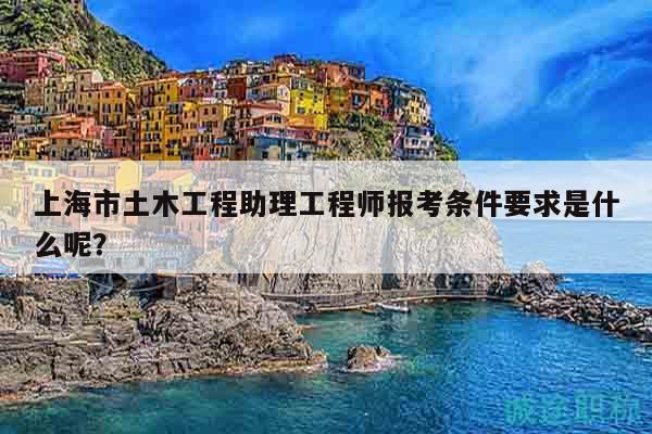 上海市土木工程助理工程師報(bào)考條件要求是什么呢？