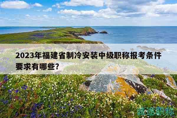 2023年福建省制冷安裝中級(jí)職稱報(bào)考條件要求有哪些？