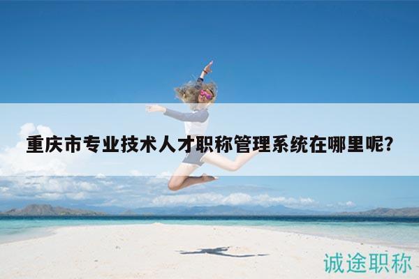 重慶市專業(yè)技術(shù)人才職稱管理系統(tǒng)在哪里呢？