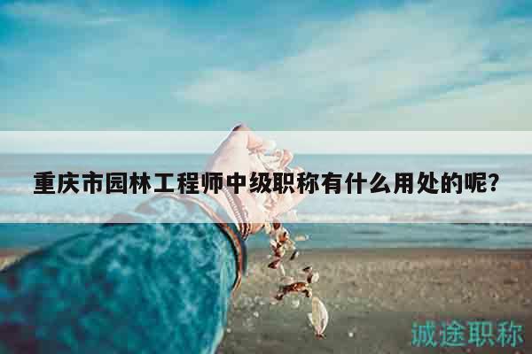 重慶市園林工程師中級職稱有什么用處的呢？