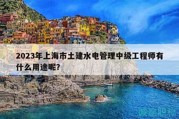 2023年上海市土建水電管理中級(jí)工程師有什么用途呢？