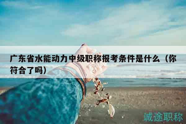 廣東省水能動(dòng)力中級(jí)職稱報(bào)考條件是什么（你符合了嗎）