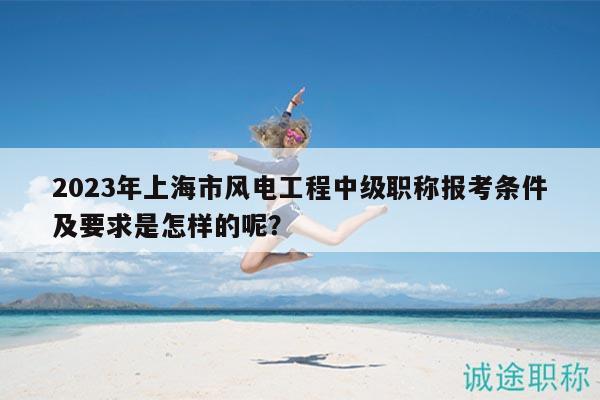 2023年上海市風(fēng)電工程中級(jí)職稱報(bào)考條件及要求是怎樣的呢？