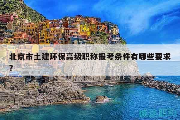 北京市土建環(huán)保高級職稱報(bào)考條件有哪些要求？