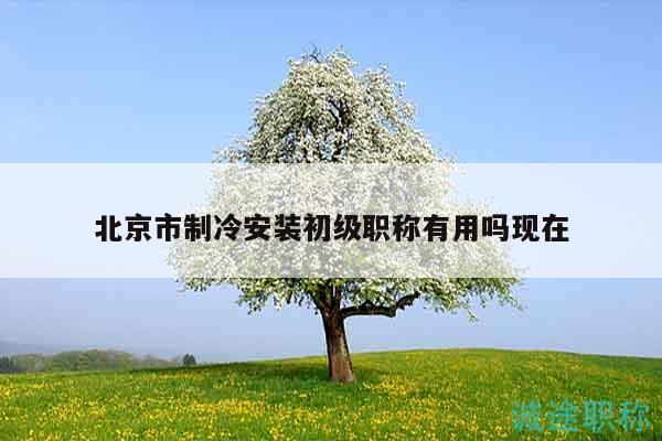 北京市制冷安裝初級職稱有用嗎現(xiàn)在