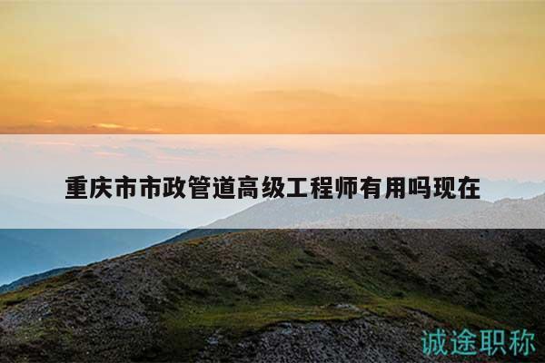 重慶市市政管道高級工程師有用嗎現(xiàn)在