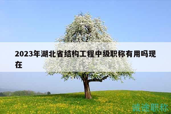 2023年湖北省結(jié)構(gòu)工程中級職稱有用嗎現(xiàn)在