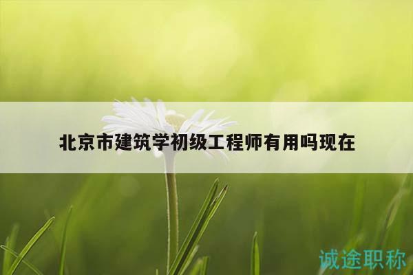 北京市建筑學(xué)初級工程師有用嗎現(xiàn)在