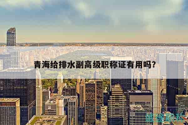 青海給排水副高級職稱證有用嗎？