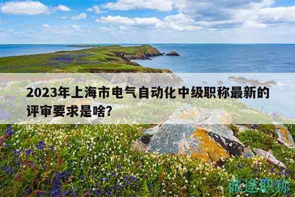 2023年上海市電氣自動(dòng)化中級(jí)職稱最新的評(píng)審要求是啥？