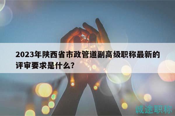 2023年陜西省市政管道副高級職稱最新的評審要求是什么？