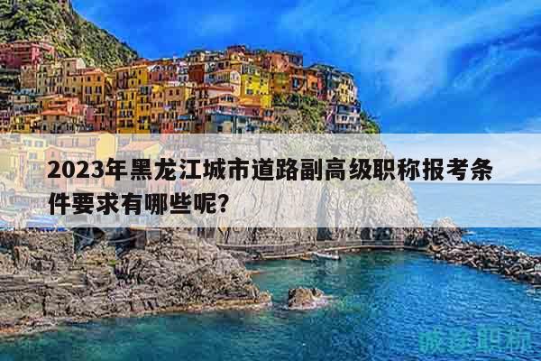 2023年黑龍江城市道路副高級職稱報考條件要求有哪些呢？