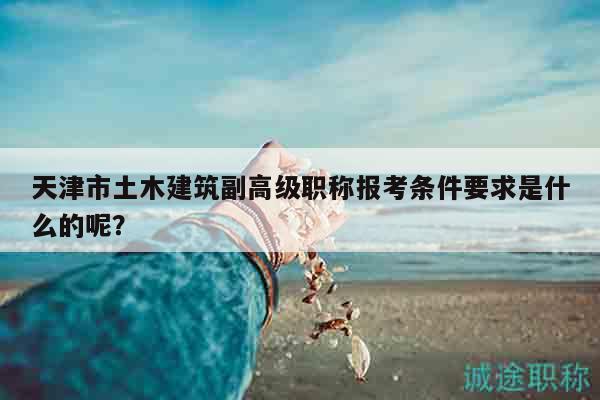 天津市土木建筑副高級職稱報考條件要求是什么的呢？