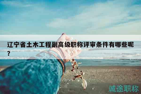 遼寧省土木工程副高級職稱評審條件有哪些呢？