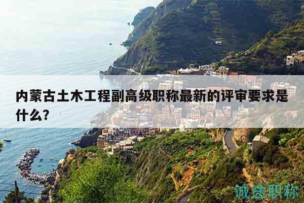內(nèi)蒙古土木工程副高級(jí)職稱最新的評(píng)審要求是什么？