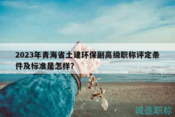 2023年青海省土建環(huán)保副高級職稱評定條件及標(biāo)準(zhǔn)是怎樣？