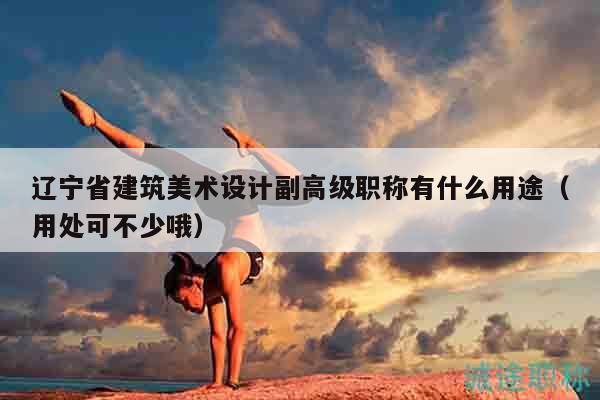 遼寧省建筑美術(shù)設(shè)計副高級職稱有什么用途（用處可不少哦）