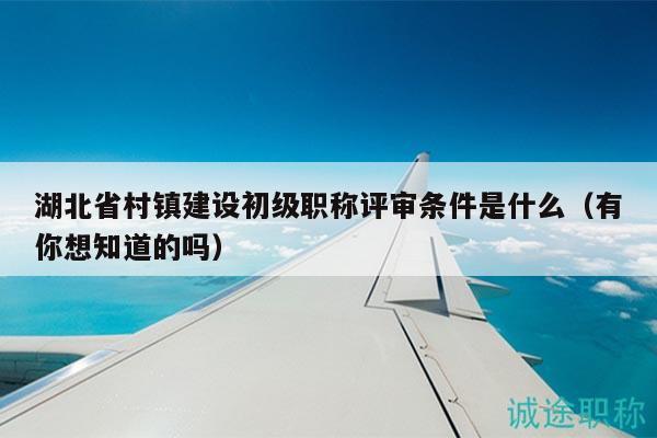 湖北省村鎮(zhèn)建設(shè)初級職稱評審條件是什么（有你想知道的嗎）
