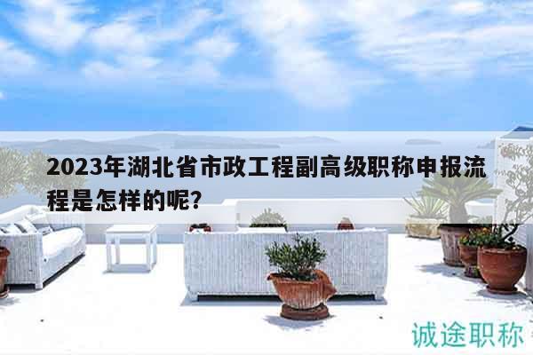 2023年湖北省市政工程副高級職稱申報流程是怎樣的呢？
