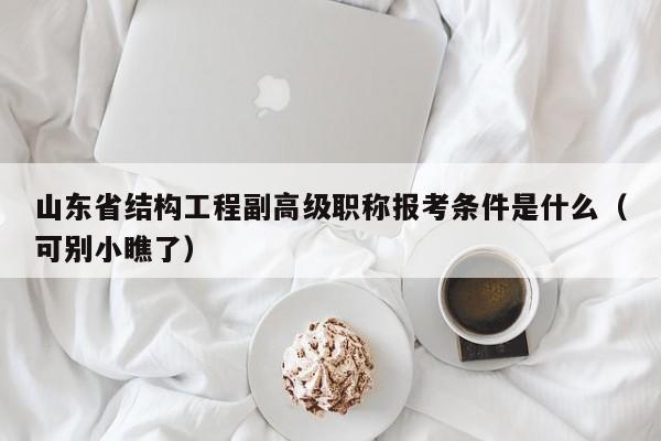 山東省結(jié)構(gòu)工程副高級職稱報考條件是什么（可別小瞧了）