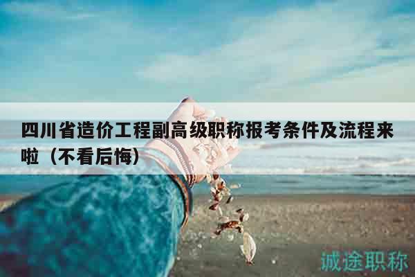 四川省造價(jià)工程副高級(jí)職稱報(bào)考條件及流程來(lái)啦（不看后悔）