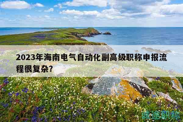 2023年海南電氣自動化副高級職稱申報流程很復雜？