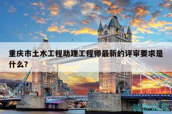 重慶市土木工程助理工程師最新的評審要求是什么？