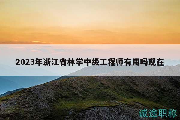 2023年浙江省林學(xué)中級(jí)工程師有用嗎現(xiàn)在