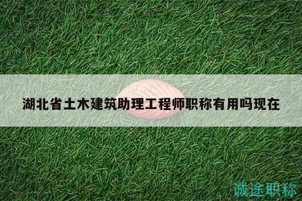 湖北省土木建筑助理工程師職稱有用嗎現(xiàn)在