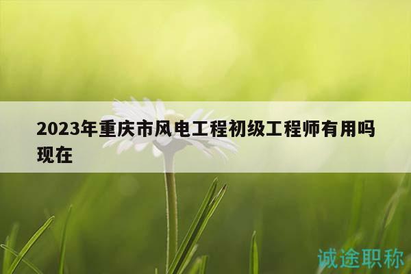2023年重慶市風(fēng)電工程初級(jí)工程師有用嗎現(xiàn)在