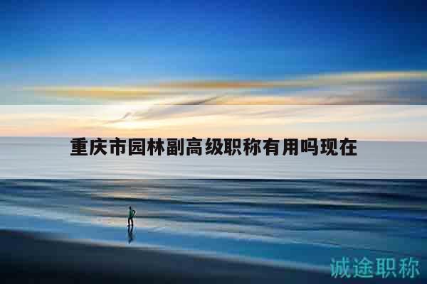 重慶市園林副高級職稱有用嗎現(xiàn)在