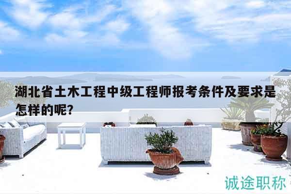 湖北省土木工程中級(jí)工程師報(bào)考條件及要求是怎樣的呢？