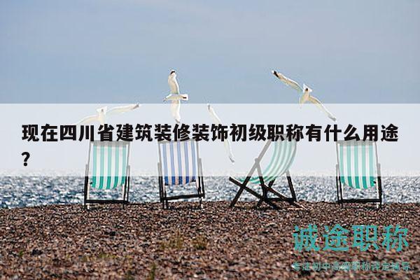 現(xiàn)在四川省建筑裝修裝飾初級職稱有什么用途？