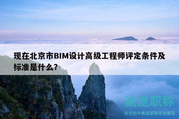 現(xiàn)在北京市BIM設(shè)計(jì)高級(jí)工程師評(píng)定條件及標(biāo)準(zhǔn)是什么？