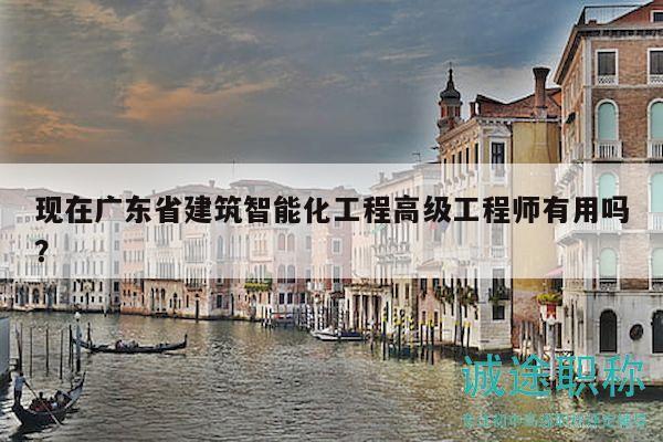 現(xiàn)在廣東省建筑智能化工程高級工程師有用嗎？