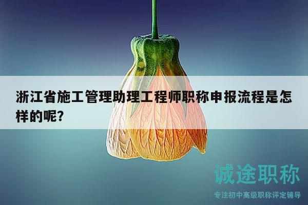 浙江省施工管理助理工程師職稱申報(bào)流程是怎樣的呢？