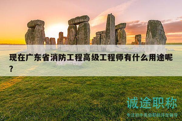 現(xiàn)在廣東省消防工程高級工程師有什么用途呢？