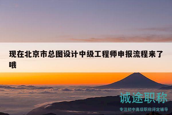 現(xiàn)在北京市總圖設(shè)計(jì)中級(jí)工程師申報(bào)流程來(lái)了哦